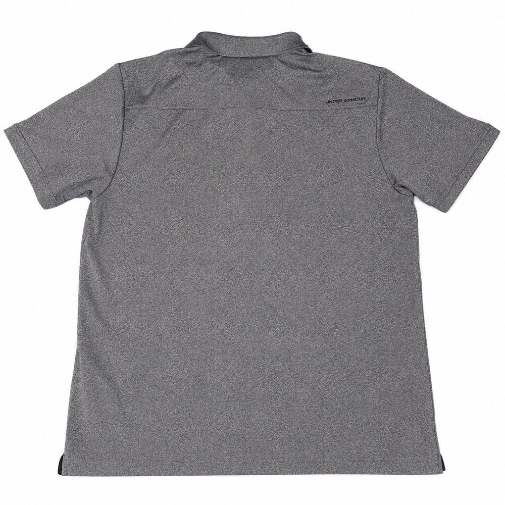 Under Armour HeatGear Polo Mens XL Gray Loose Fit Golf Performance Shirt - Picture 4 of 5